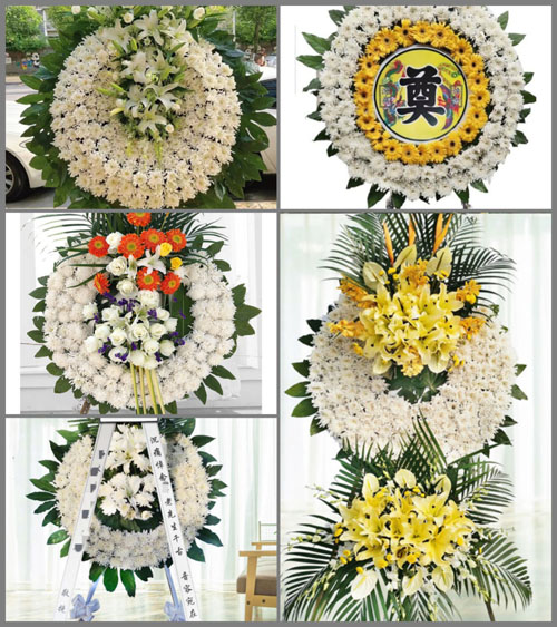湖北恩施州建始县花坪镇落水坪村花圈速递